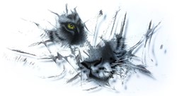 Hidden Danger by Colin Banks - Original Painting on Aluminium sized 34x19 inches. Available from Whitewall Galleries